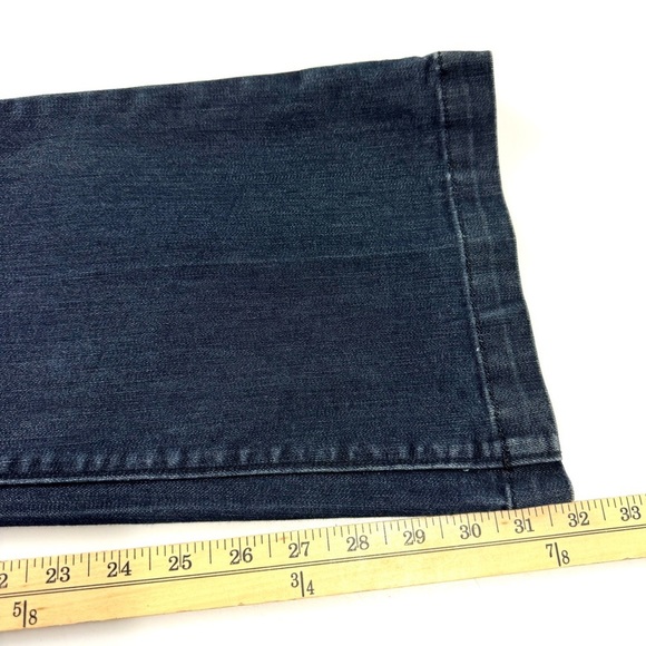 Banana Republic Flare Jeans Dark Wash Low Rise Wide Leg Women’s Sz 4 Y2K Hipster - Picture 9 of 12